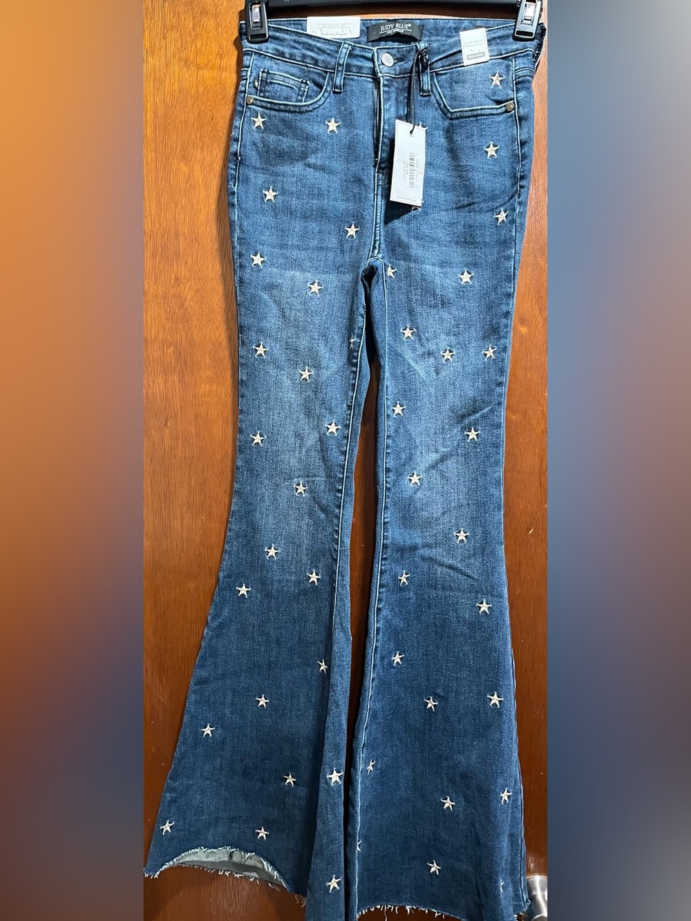 Judy Blue Denim Jeans with Star Embroidery